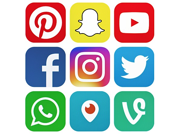 Social media apps crop